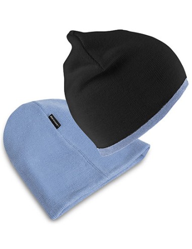 RES-RC046X-Soft Feel Cuffless Reversible Beanie
